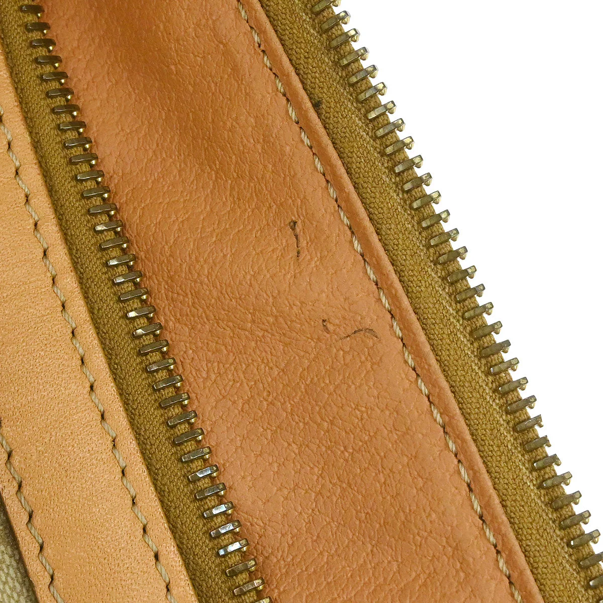 Celine Beige Macadam Handbag - Image 10