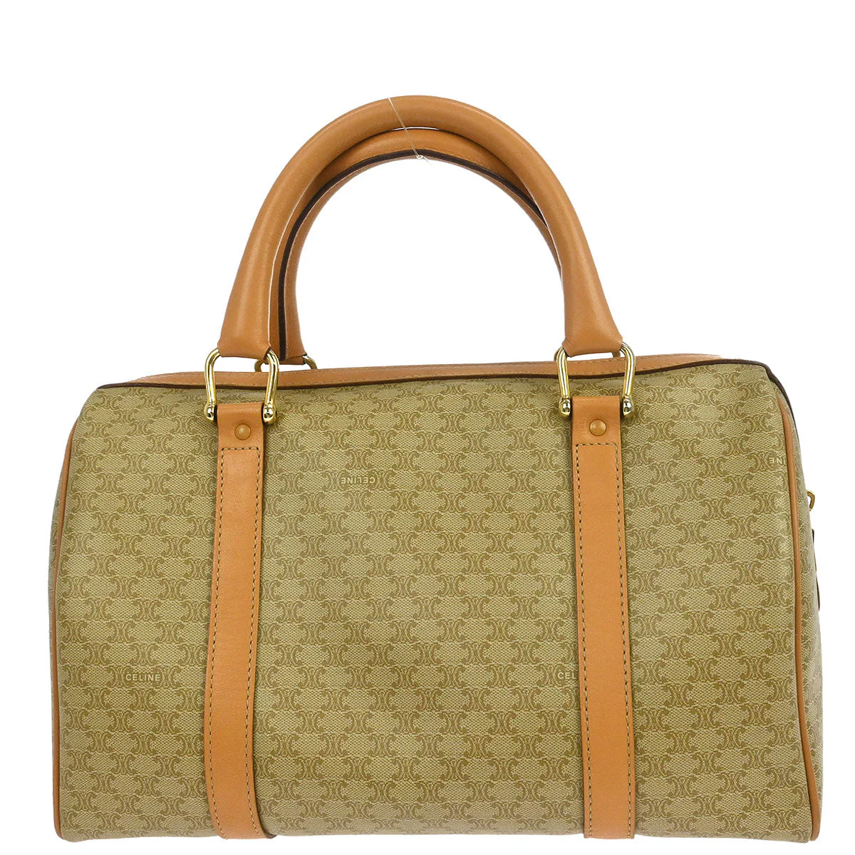 Celine Beige Macadam Handbag - Image 2