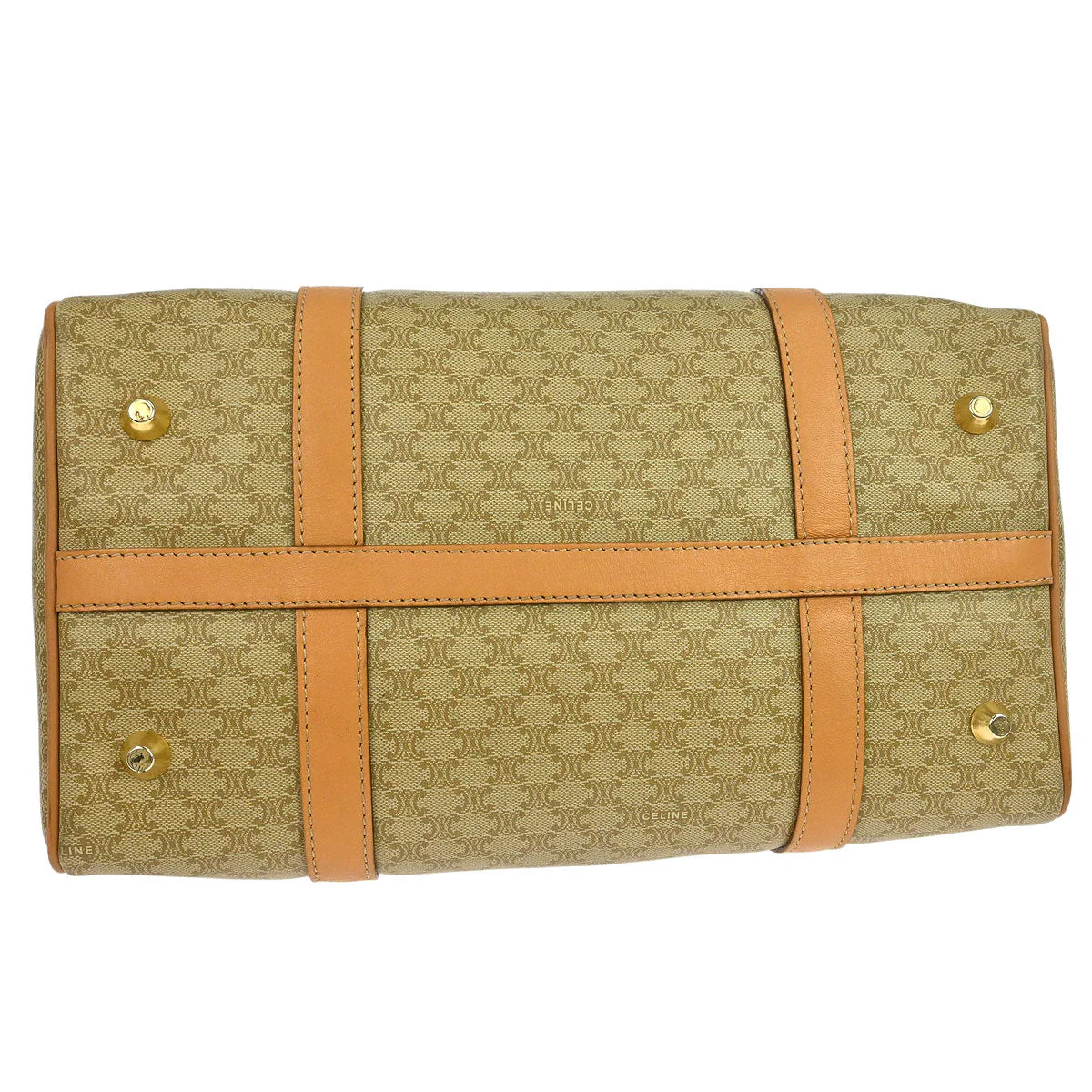 Celine Beige Macadam Handbag - Image 3