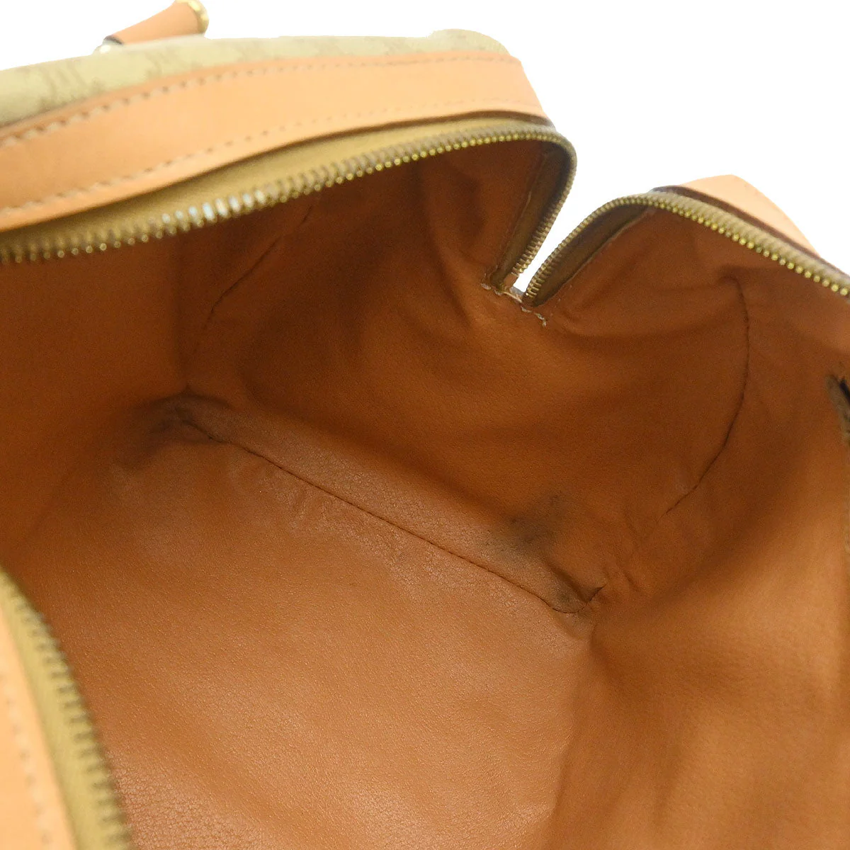 Celine Beige Macadam Handbag - Image 8