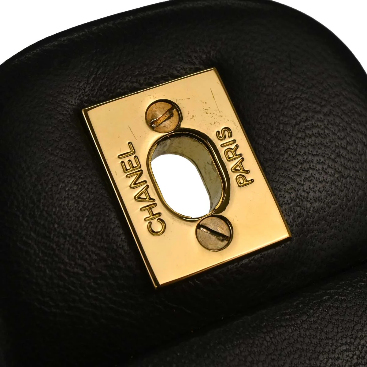 Chanel 1994-1996 Black Lambskin Small Classic Double Flap Shoulder Bag - Image 7