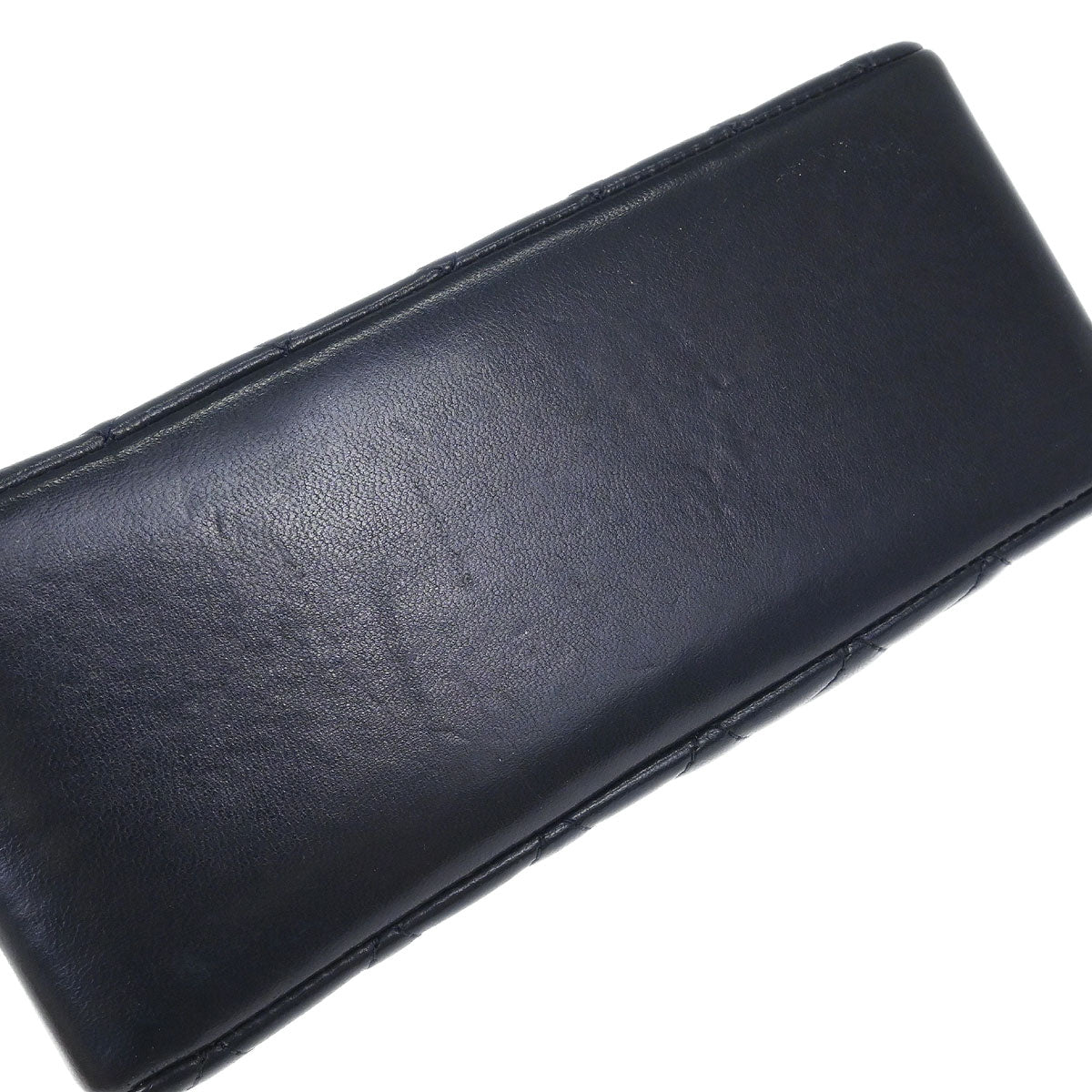 Chanel 1994-1996 Navy Lambskin Paris Chain Shoulder Tote Bag - Image 3