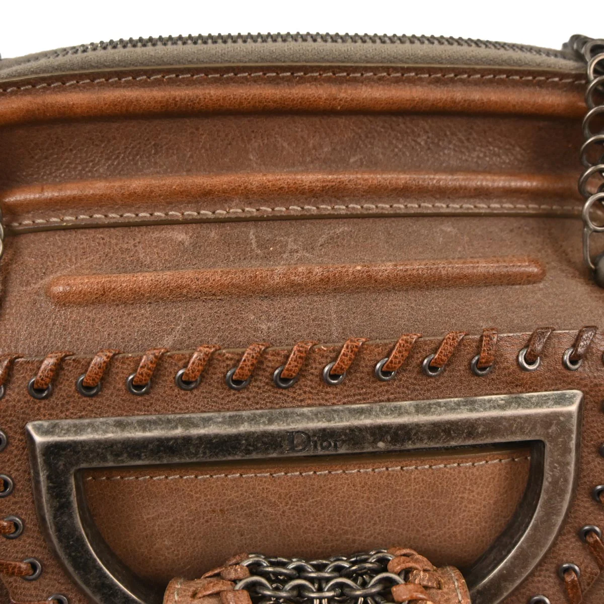 Christian Dior Brown Jeanne Frame Bag Handbag - Image 5