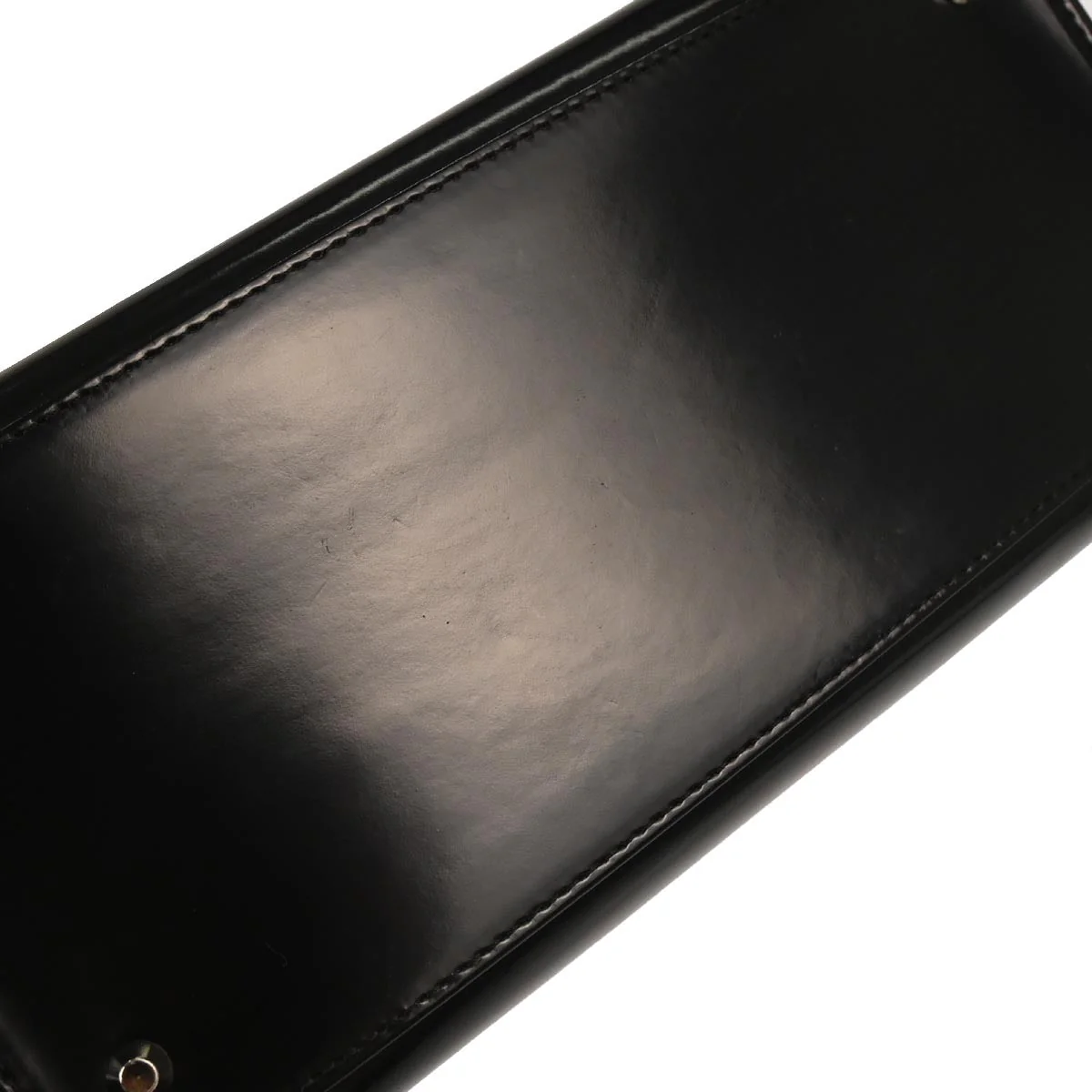 Christian Dior Black Patent Leather Medium Lady Dior Shoulder Handbag - Image 3