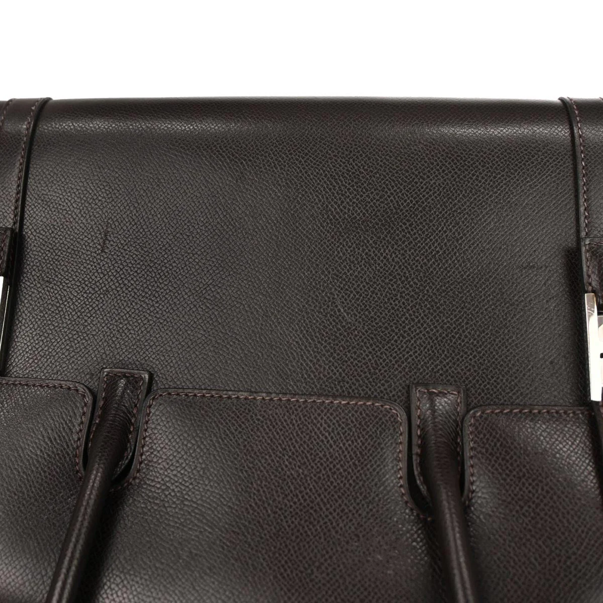 Hermes Ebene Lisse Drag 2 32 Handbag - Image 4