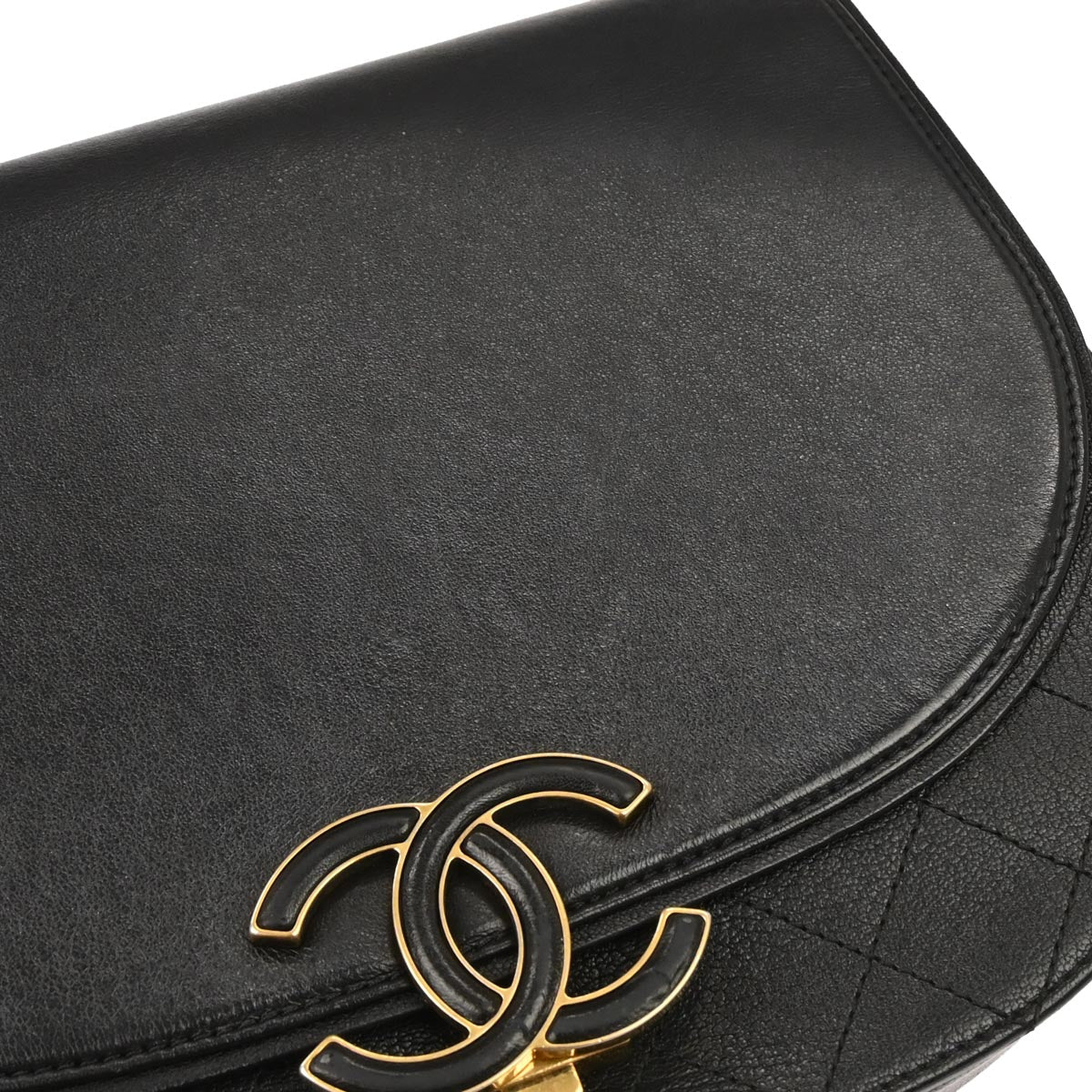 Chanel 2017-2018 Black Calfskin Coco Curve 2way Shoulder Handbag - Image 3
