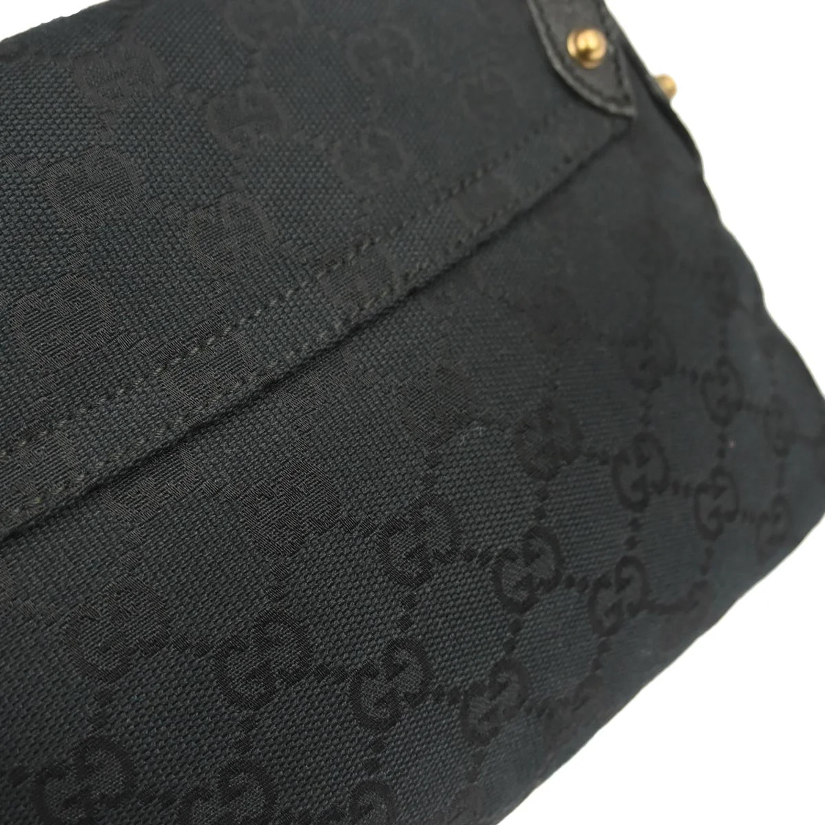 Gucci Black GG Studded Pelham Runway Handbag - Image 3
