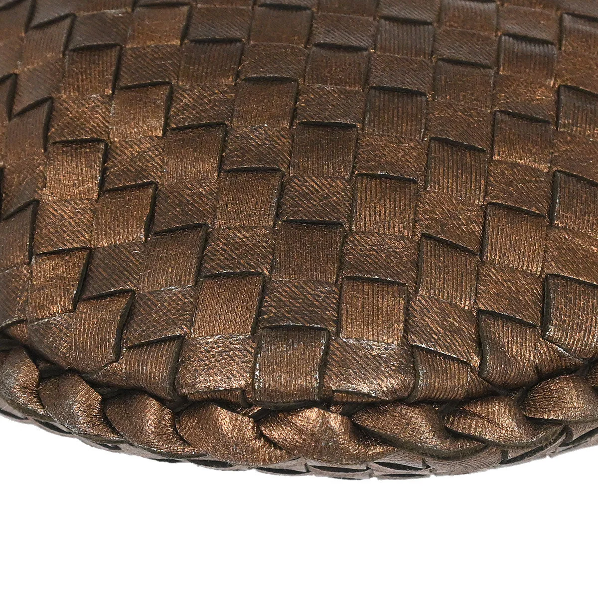 Bottega Veneta Metallic Bronze Lambskin Intrecciato Hobo Handbag - Image 4