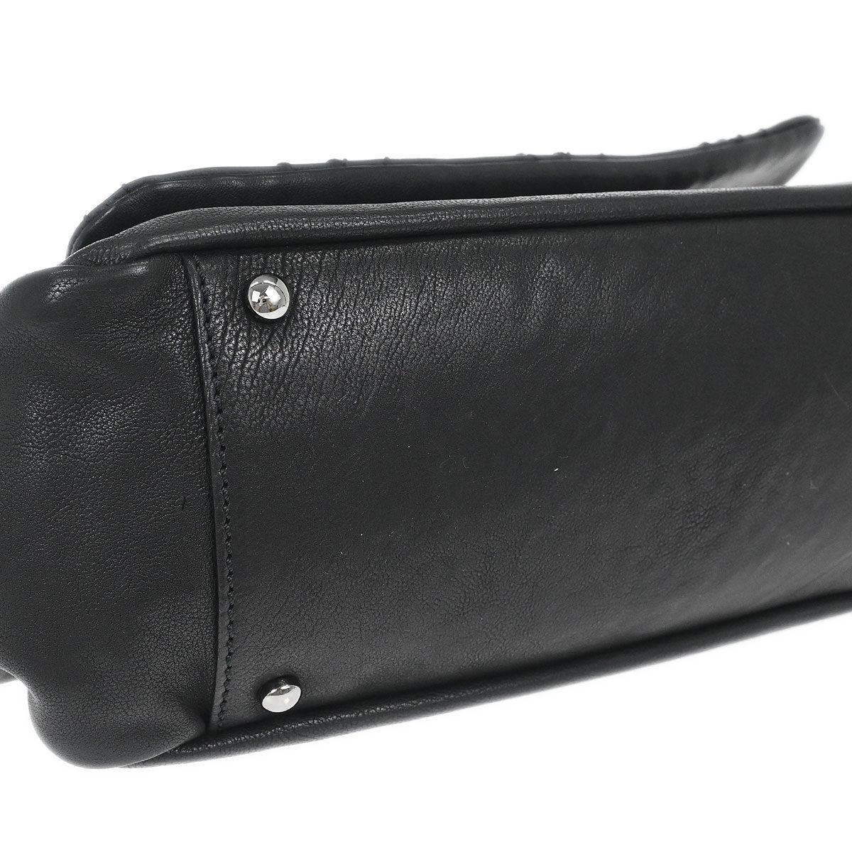 Chanel 2005-2006 Black Calfskin Accordion Flap Bag - Image 3