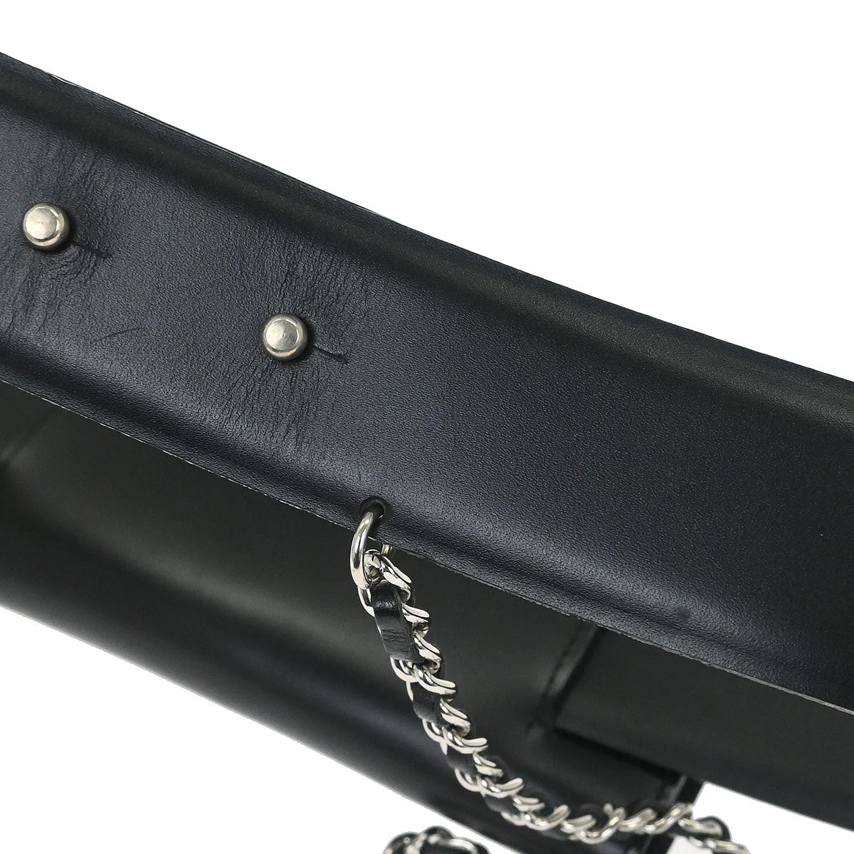 Chanel Black Calfskin Mademoiselle Lock Belt Waist Bum Bag #80/32 - Image 5