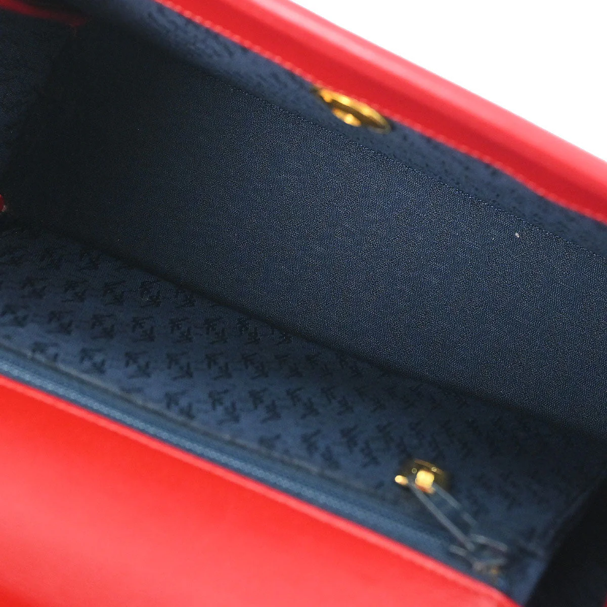 Yves Saint Laurent Red 2way Shoulder Handbag - Image 11