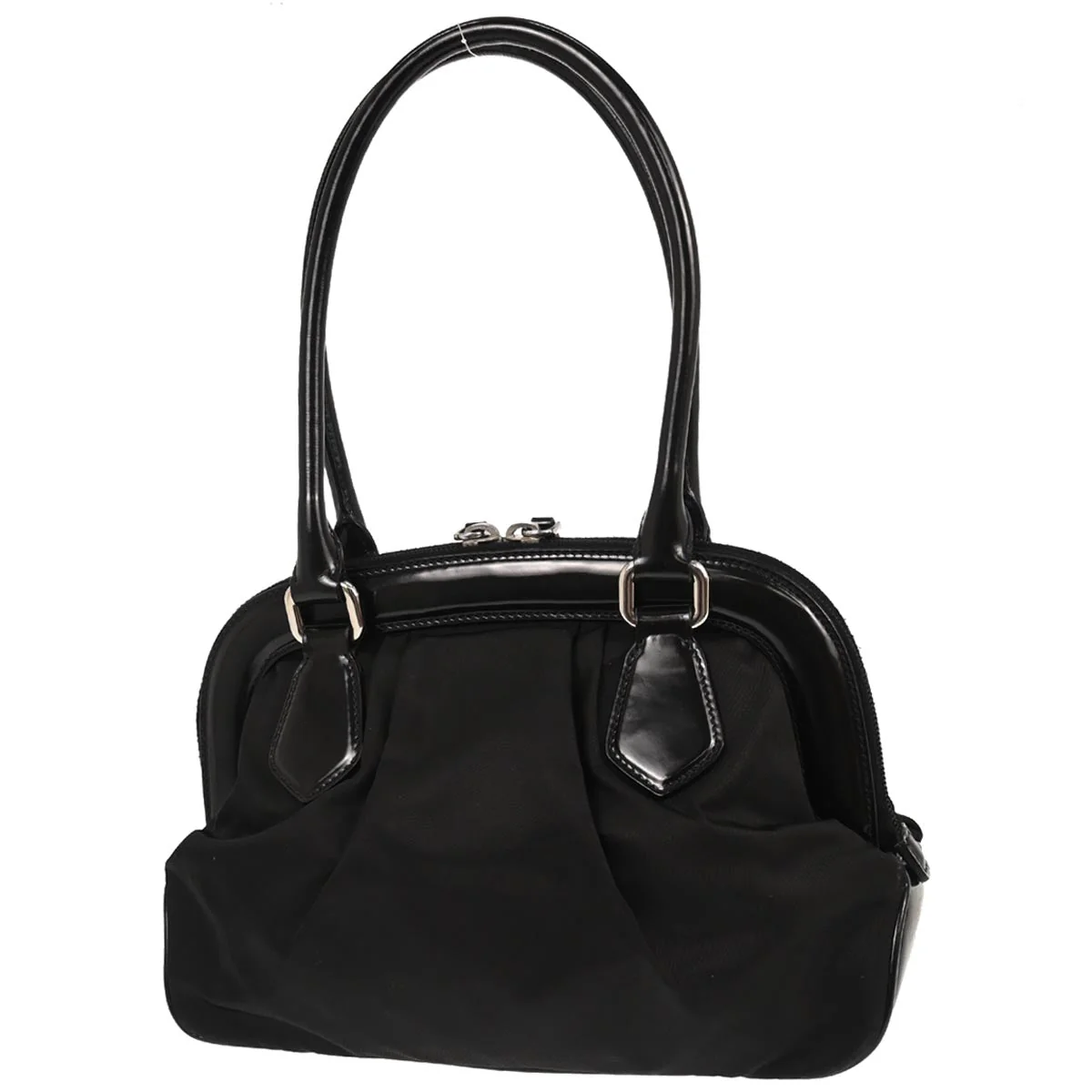 Prada Black Nylon Doctor Handbag - Image 2