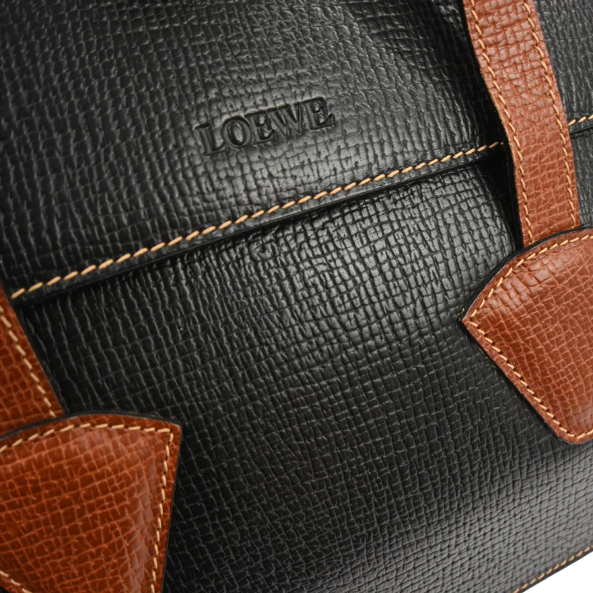 Loewe Black Leather 2way Shoulder Handbag - Image 5