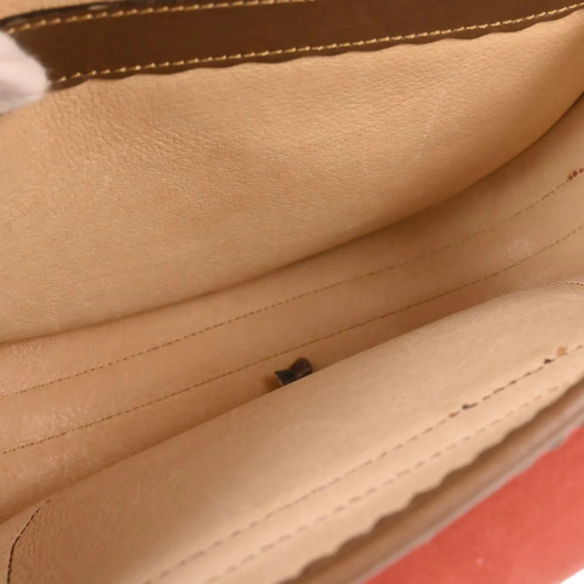 Loewe Orange Suede Leather Sevilla Collection Anagram Shoulder Bag - Image 10