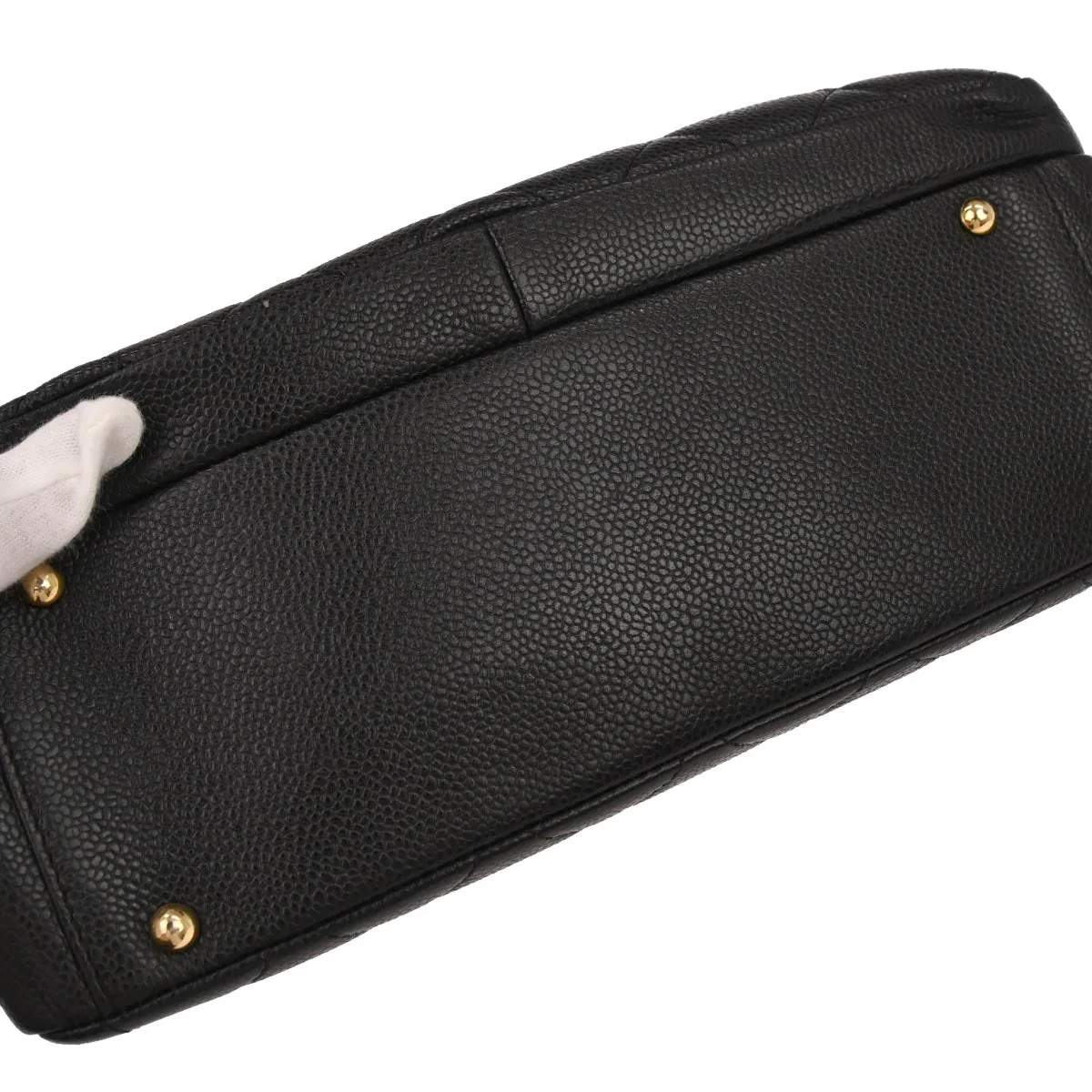 Chanel 2000-2002 Black Caviar Skin Handbag - Image 7