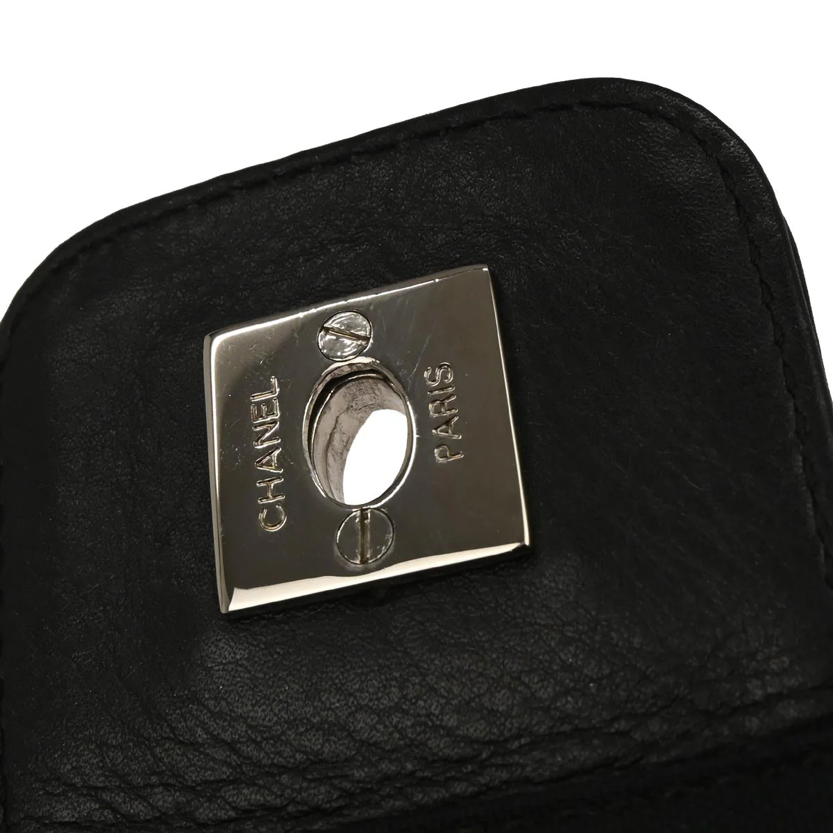 Chanel 2005-2006 Black Pony Hair Canvas Sport Line Flap Chain Shoulder Bag - Image 6