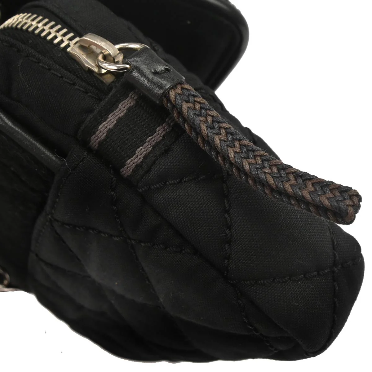 Chanel 2005-2006 Black Pony Hair Canvas Sport Line Flap Chain Shoulder Bag - Image 7