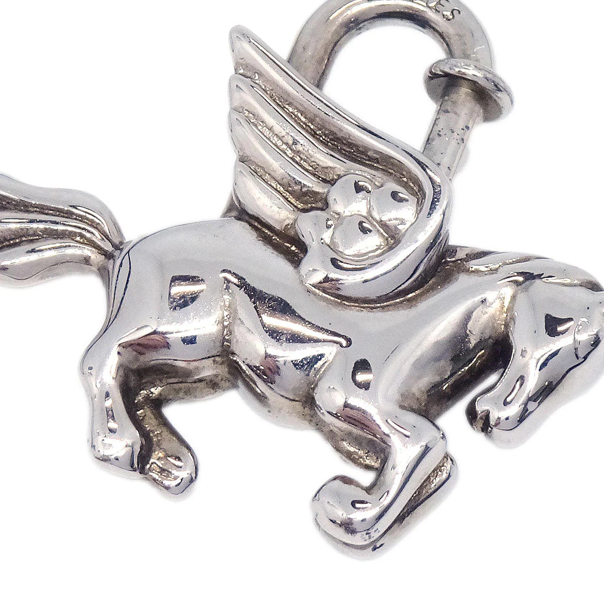 Hermes Le Cheval Pegasus Necklace Silver - Image 3