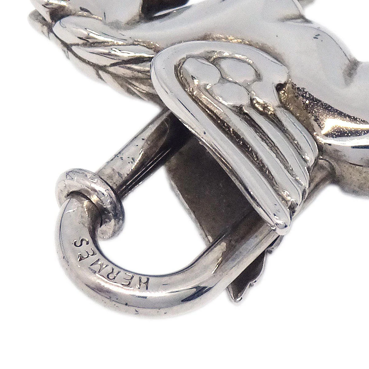 Hermes Le Cheval Pegasus Necklace Silver - Image 4