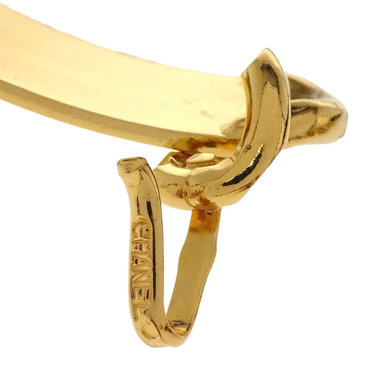 Chanel Chain Belt Medallion Gold Black 95A Small Good - Image 4