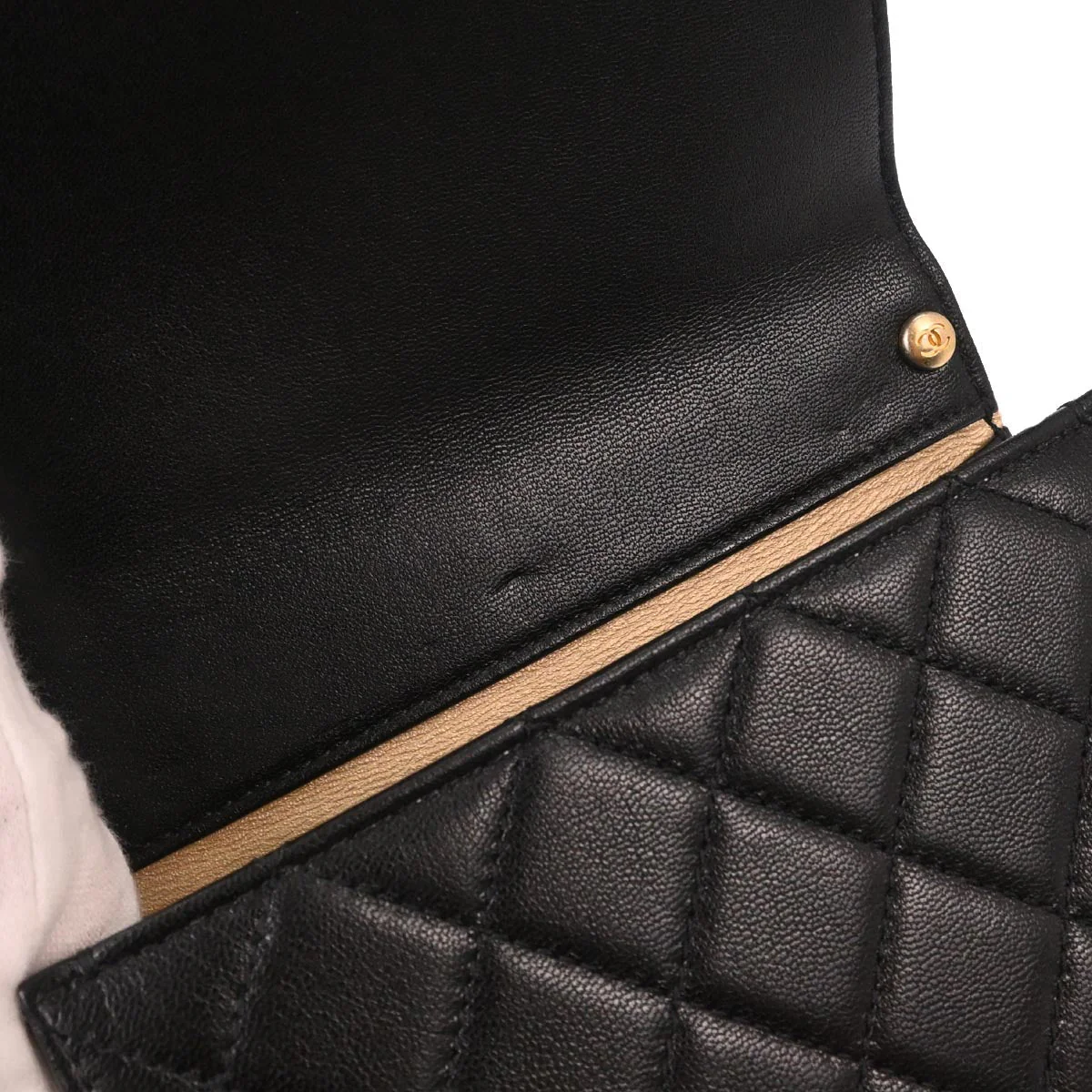 Chanel 2019 Black Lambskin Shoulder Bag - Image 7