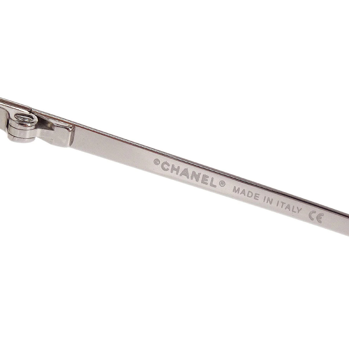 Chanel Sunglasses Eyewear Gray Rhinestone Small Good - Image 5