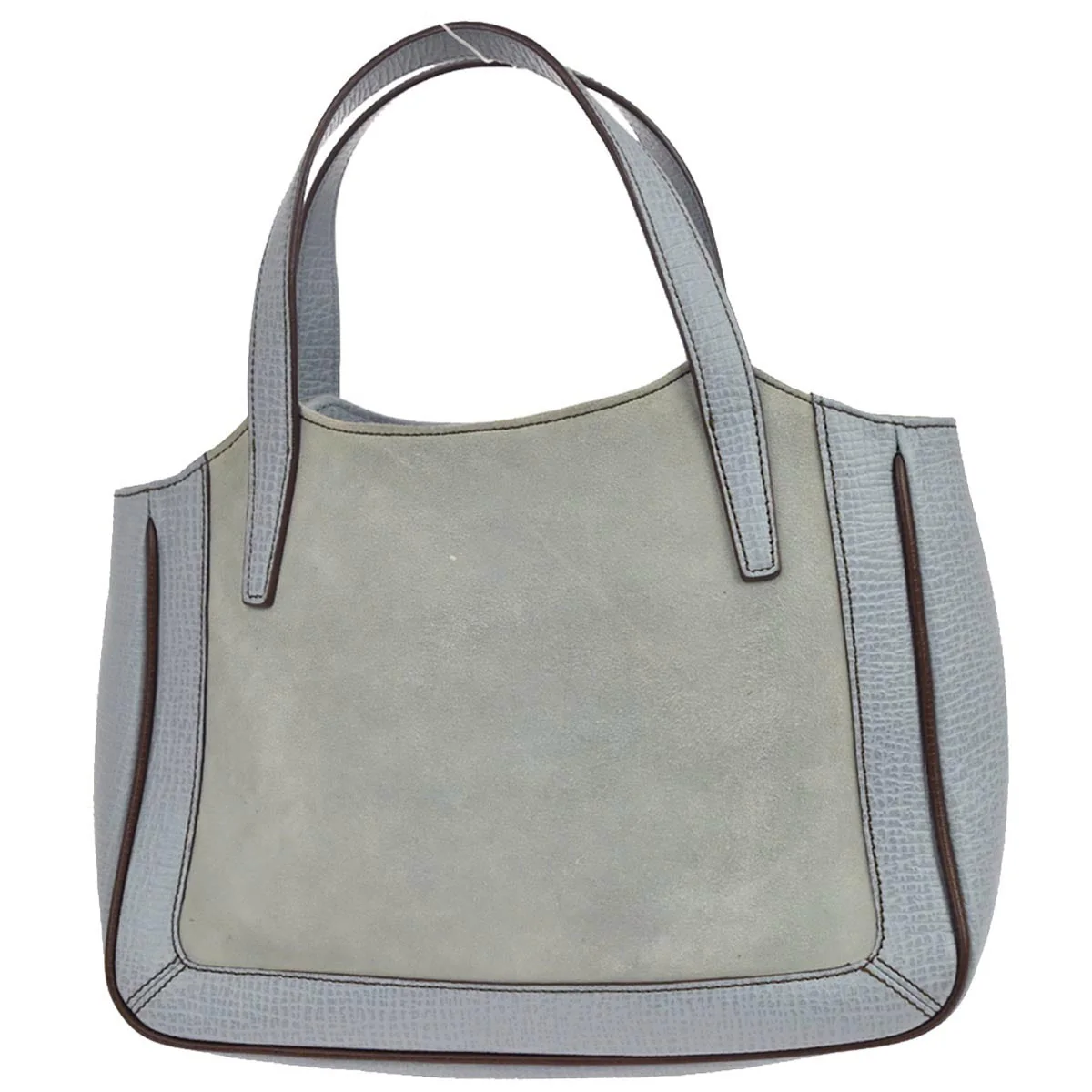 Loewe Light Blue Suede Handbag - Image 2