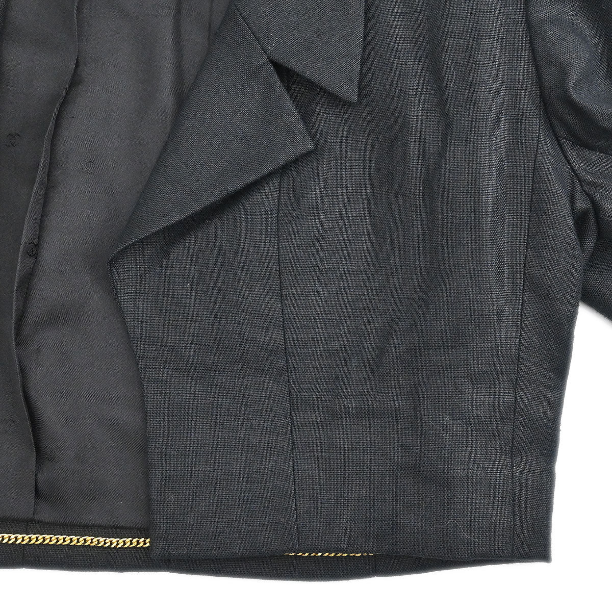 Chanel 1995 Open Front Jacket Black #38 - Image 3
