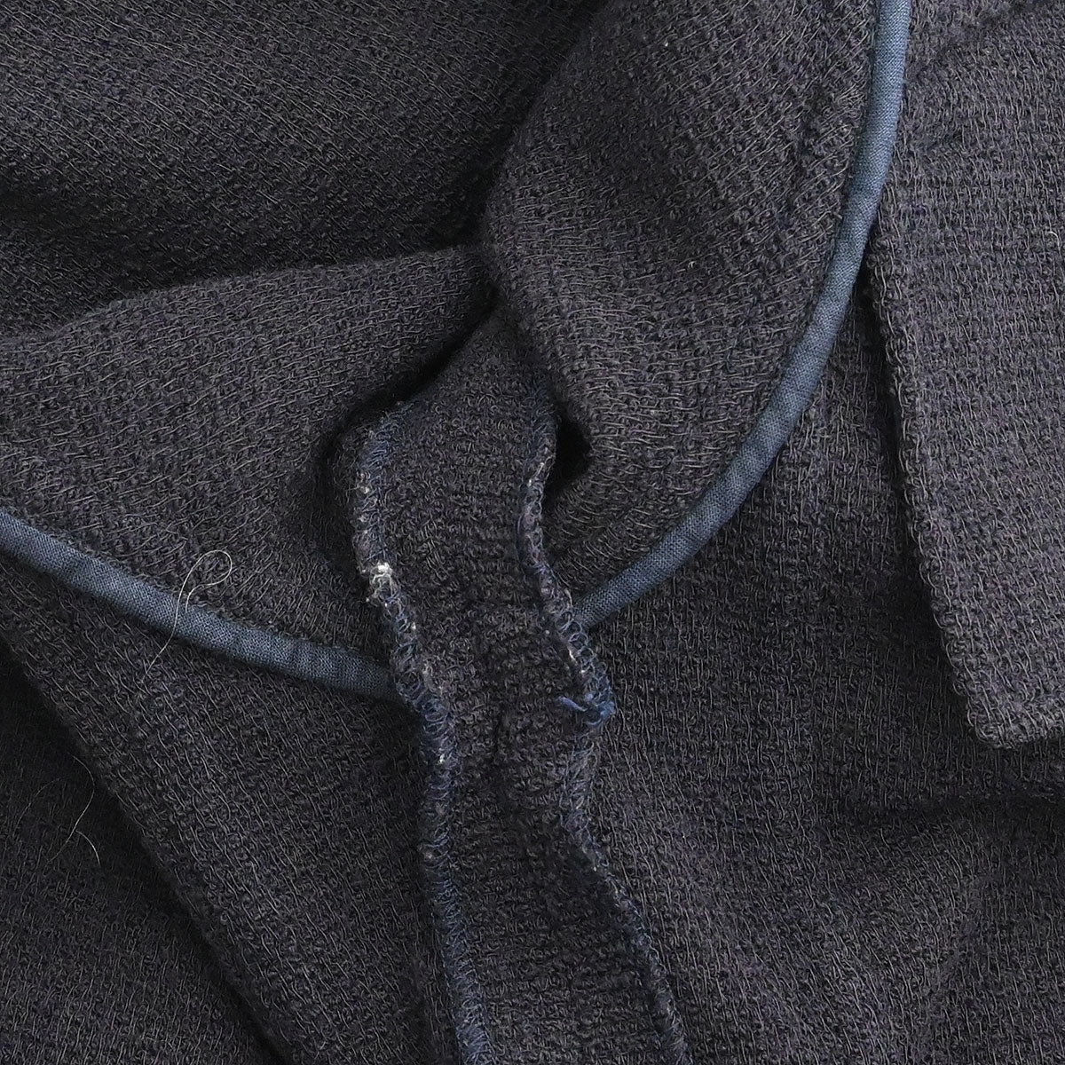 Chanel 1995 Single Breasted Jacket Dark Navy #38 - Image 9