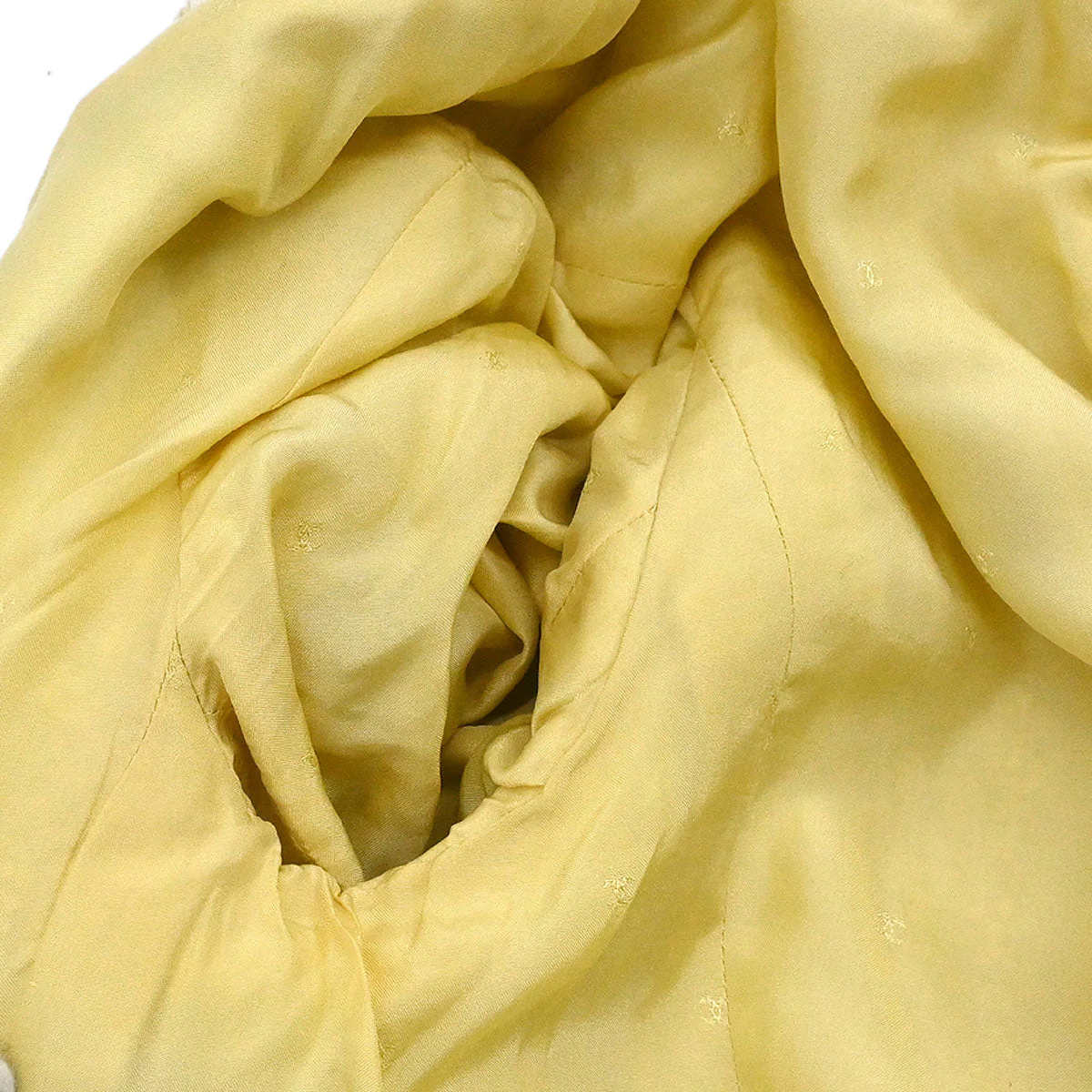 Chanel 1994 Single Breasted Collarless Jacket Yellow #38 - Image 8