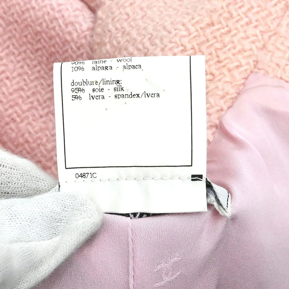 Chanel 1996 Single Breasted Jacket Pink #42 - Image 11