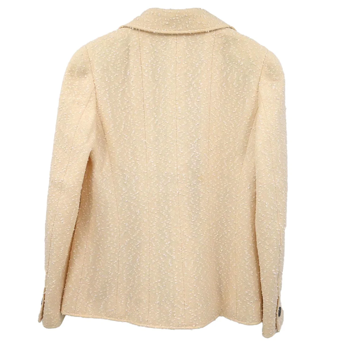 Chanel 1997 Double Breasted Jacket Ivory #40 - Image 2