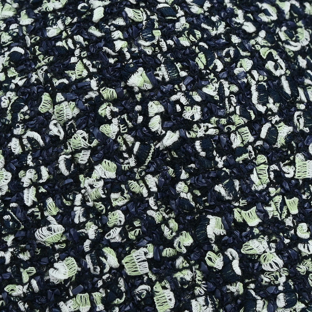 Chanel 2018-2019 Collarless Single Breasted Tweed Jacket Green #44 - Image 3