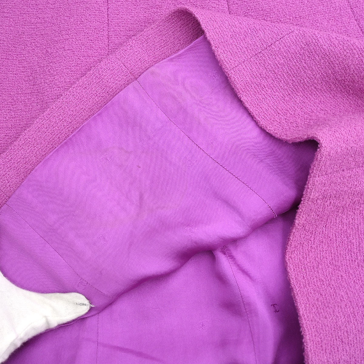 Chanel 1996 Setup Suit Jacket Sleeveless Dress Purple #36 - Image 11