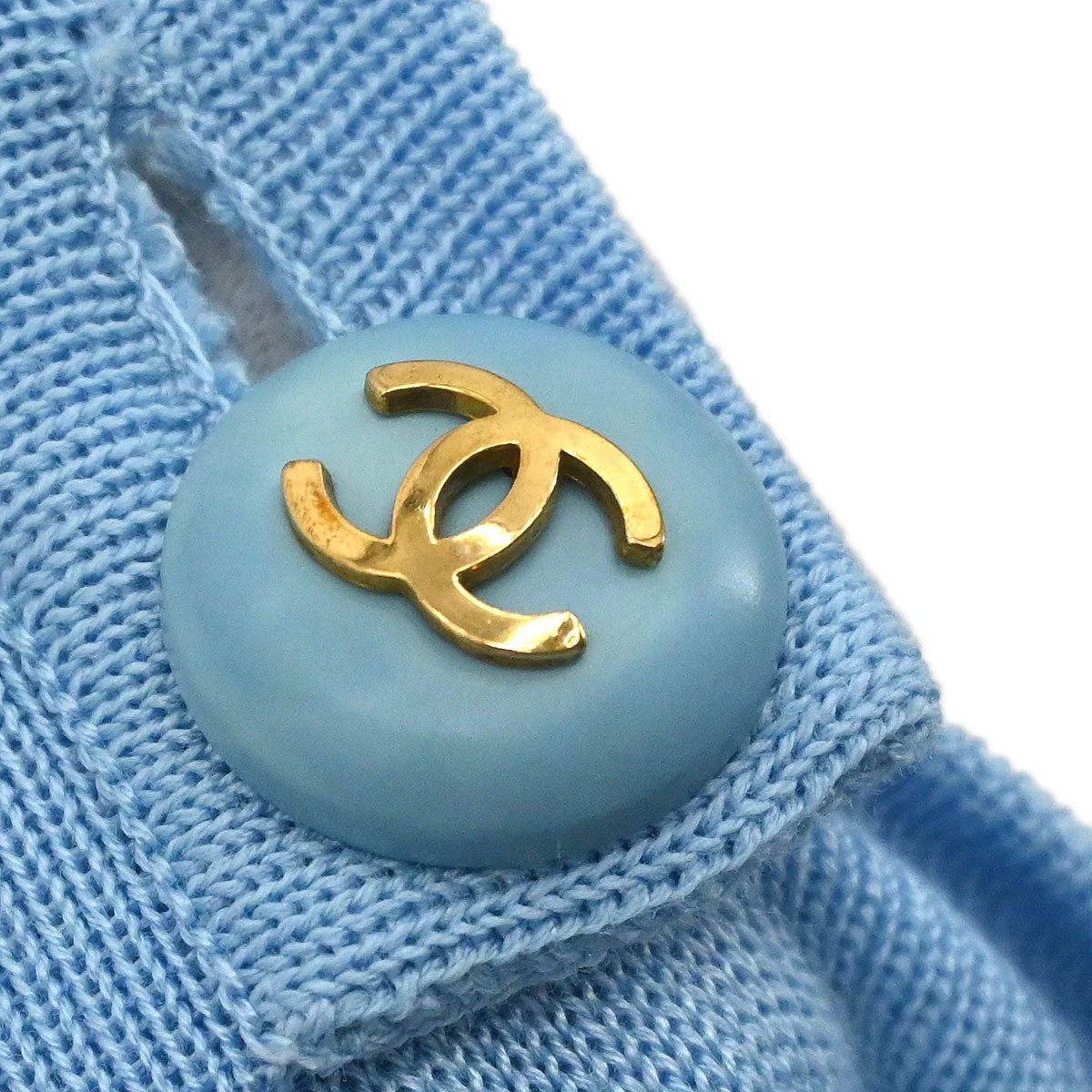 Chanel 1993 Cardigan Light Blue #38 - Image 10
