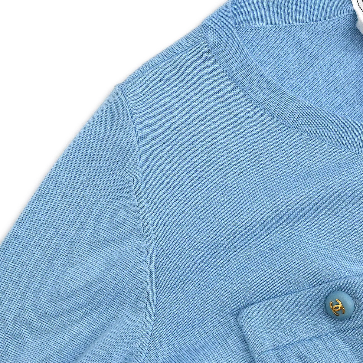 Chanel 1993 Cardigan Light Blue #38 - Image 3