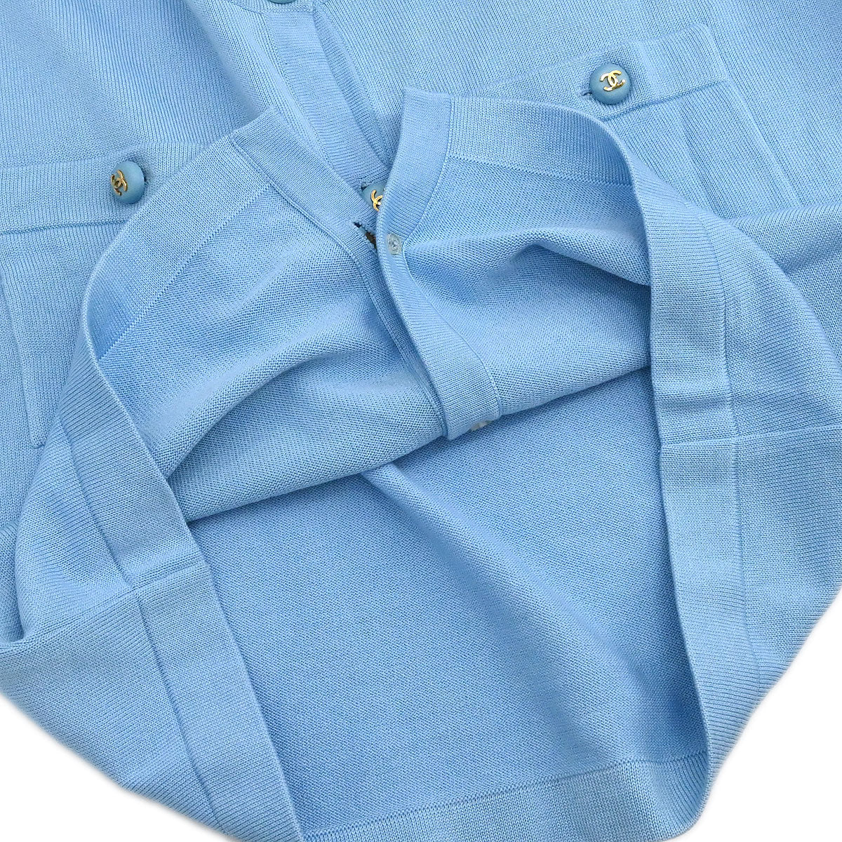 Chanel 1993 Cardigan Light Blue #38 - Image 6