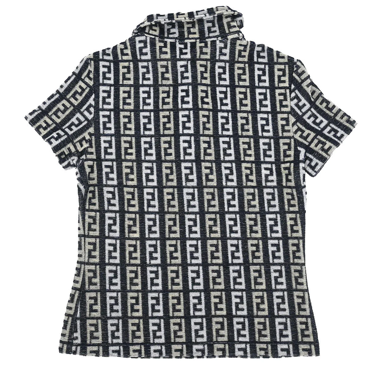 Fendi Top Polo Shirt Zucca Navy #42 - Image 2