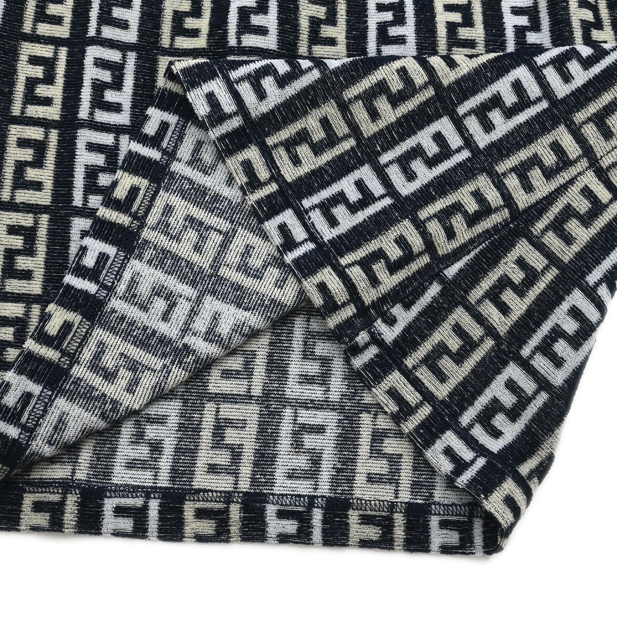 Fendi Top Polo Shirt Zucca Navy #42 - Image 7