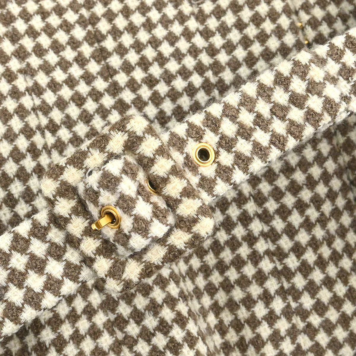 Chanel 1996 Setup Suit Jacket Skirt Brown #38 - Image 5