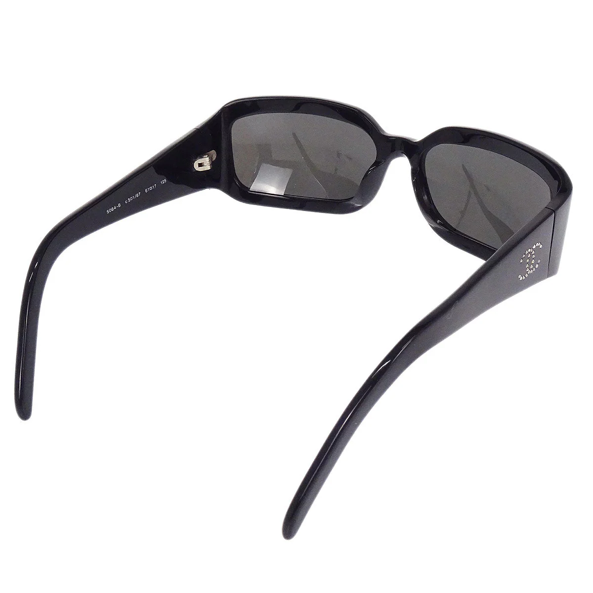 Chanel Sunglasses Eyewear Black Rhinestone Small Good - Image 2