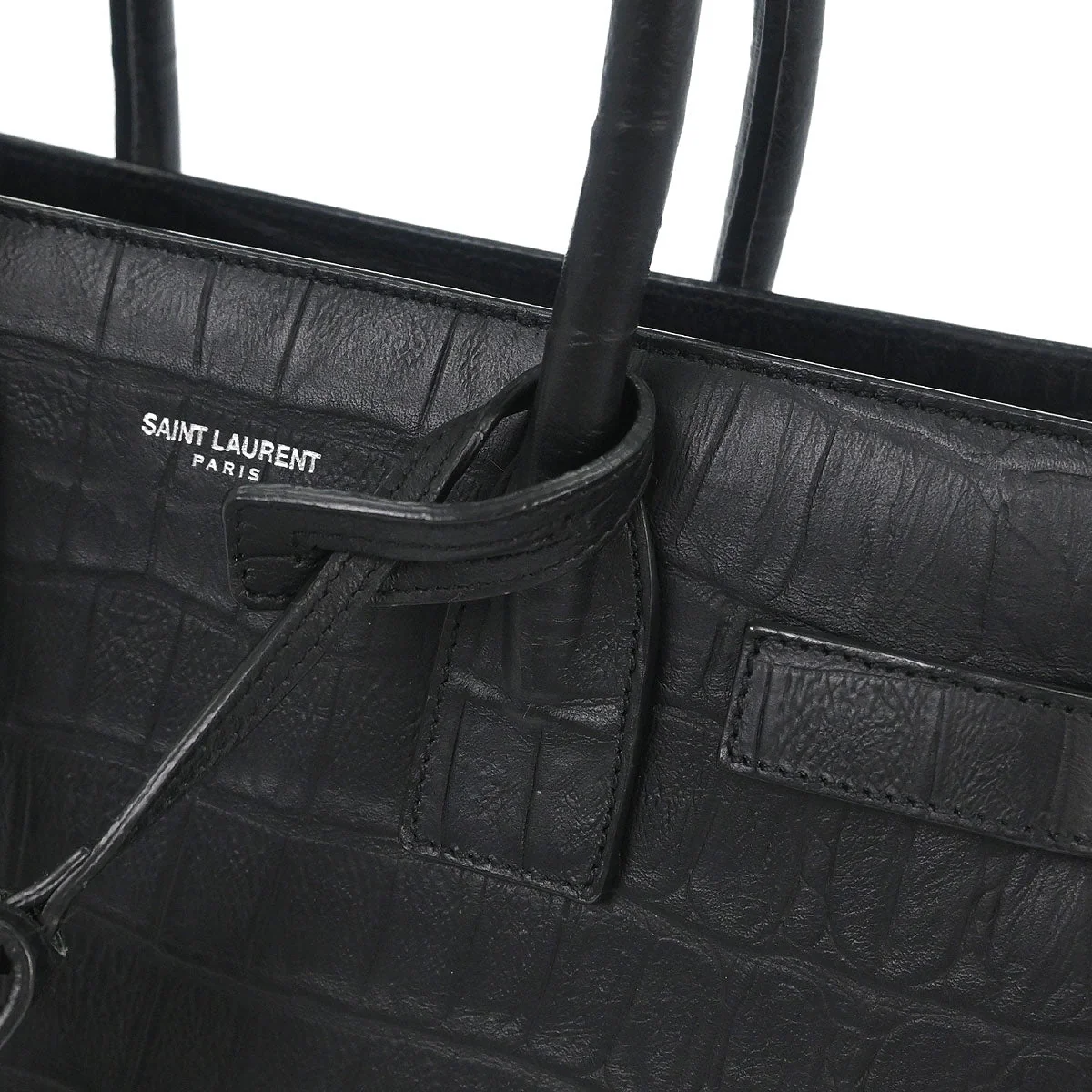 Saint Laurent Black Sac de Jour 2way Shoulder Handbag - Image 6