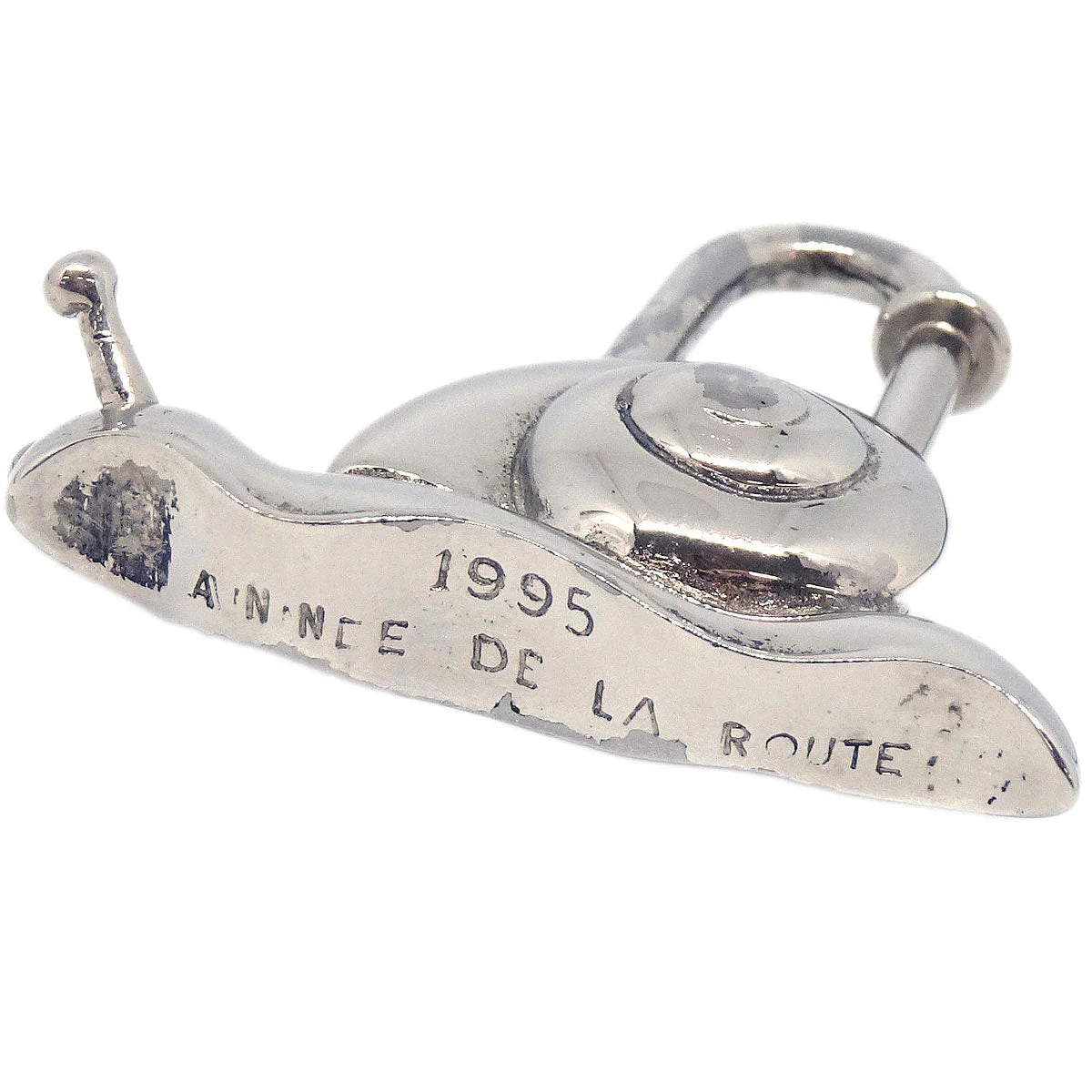 Hermes Snail 1995 Annee De la Route Cadena Silver Small Good - Image 3