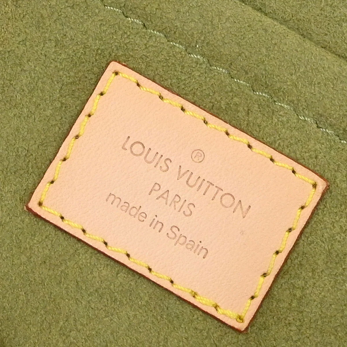 Louis Vuitton 2006 Khaki Monogram Denim Mini Pleaty Handbag M95217 - Image 9