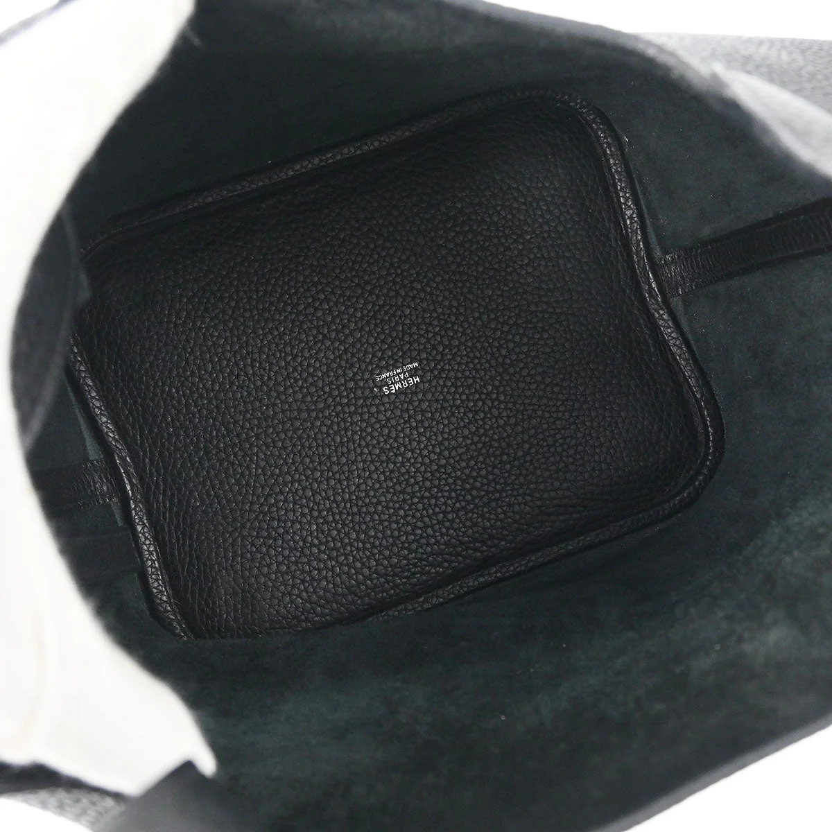 Hermes Black Taurillon Clemence Picotin 22 MM Handbag - Image 8