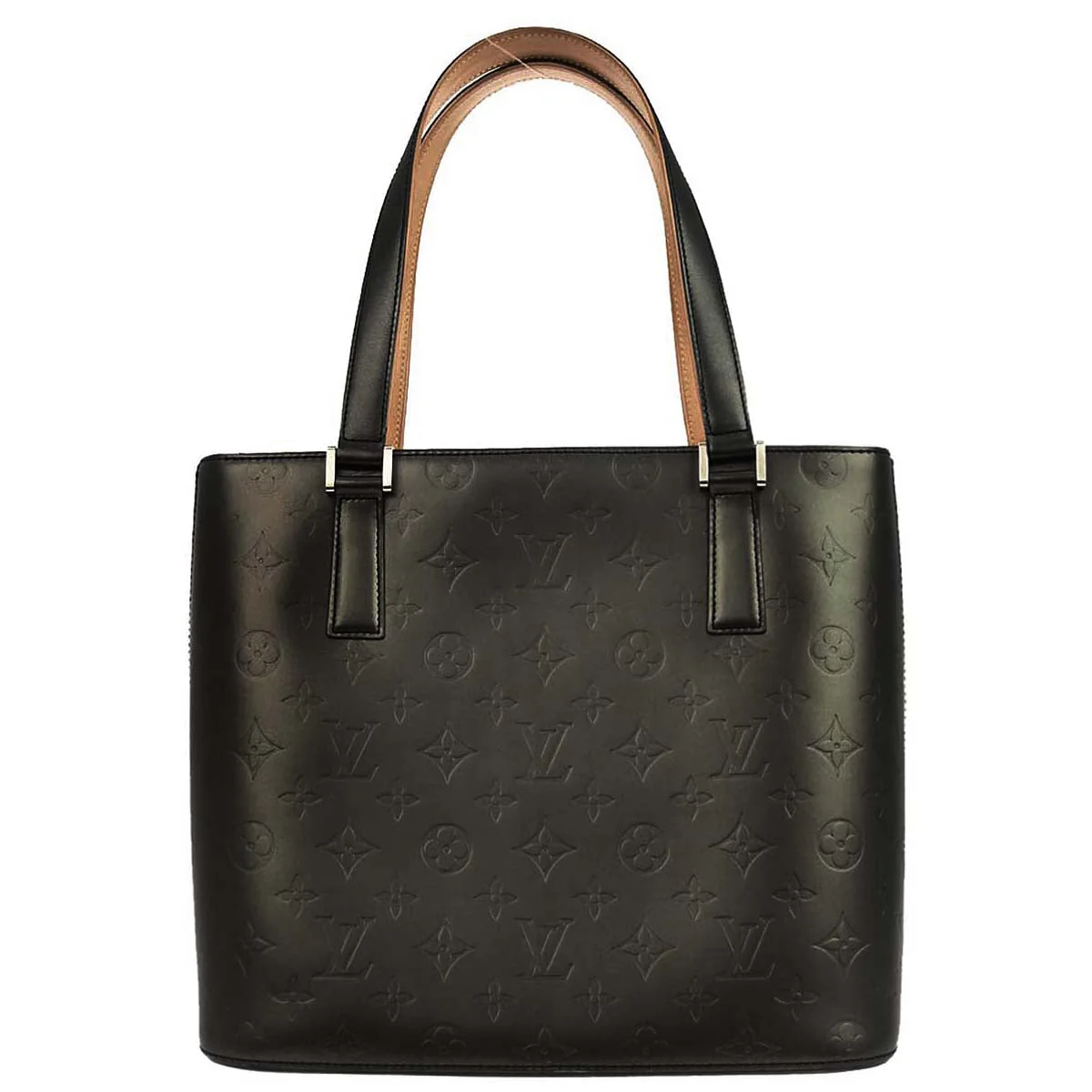 Louis Vuitton 2003 Black Monogram Mat Stockton Tote Handbag M55112