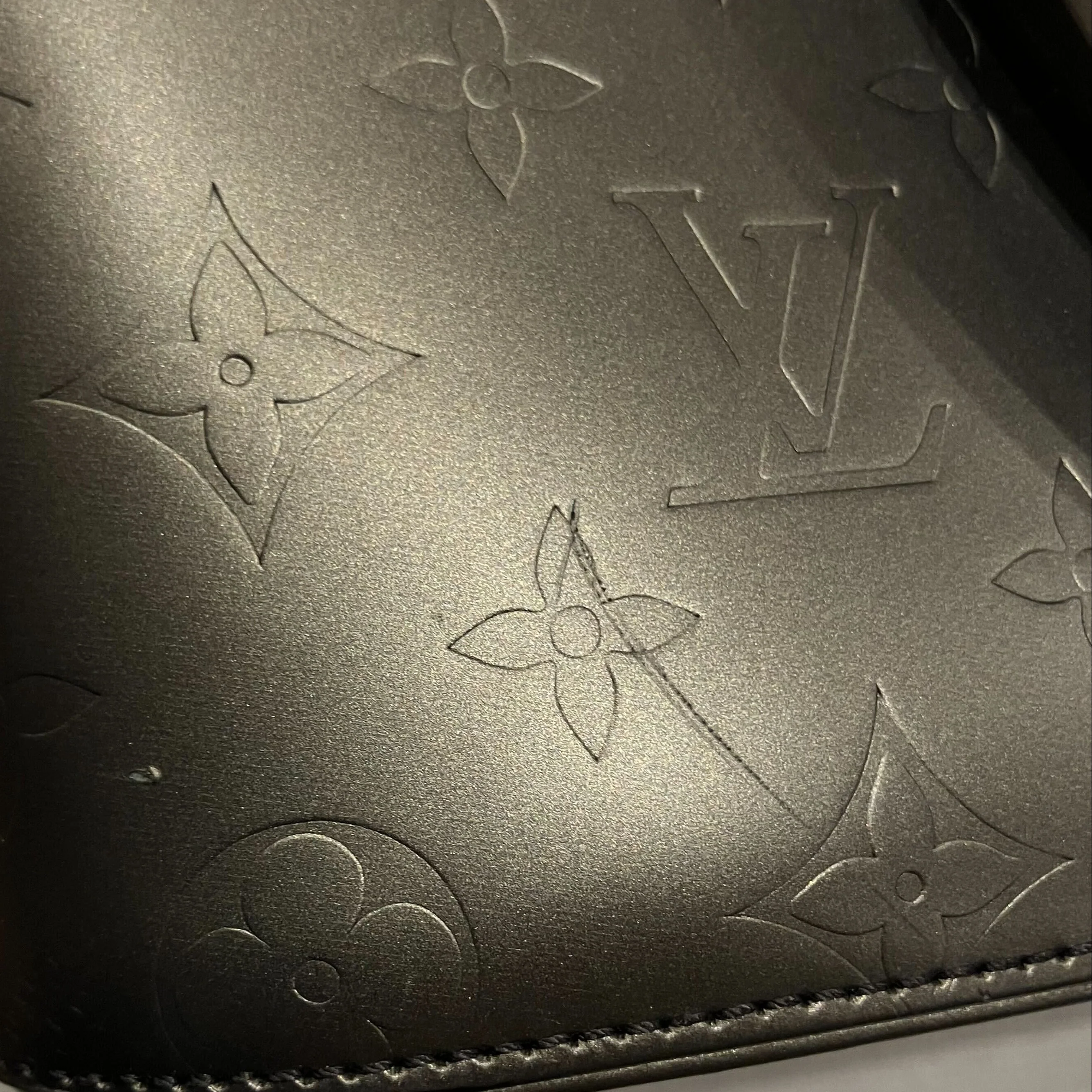 Louis Vuitton 2003 Black Monogram Mat Stockton Tote Handbag M55112 - Image 10