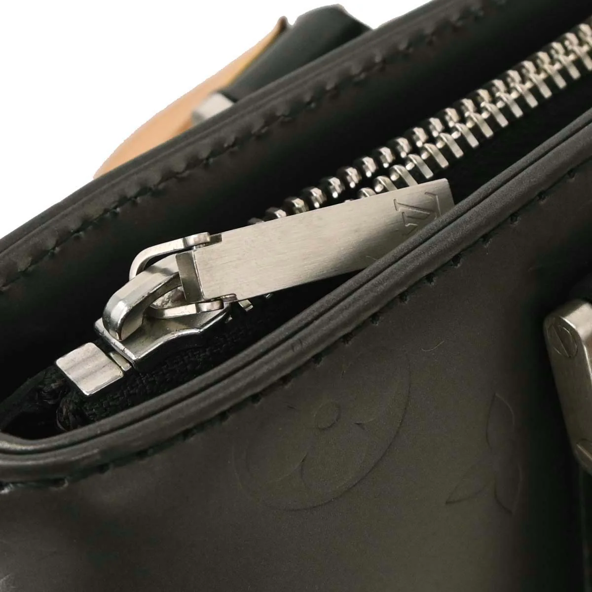 Louis Vuitton 2003 Black Monogram Mat Stockton Tote Handbag M55112 - Image 4