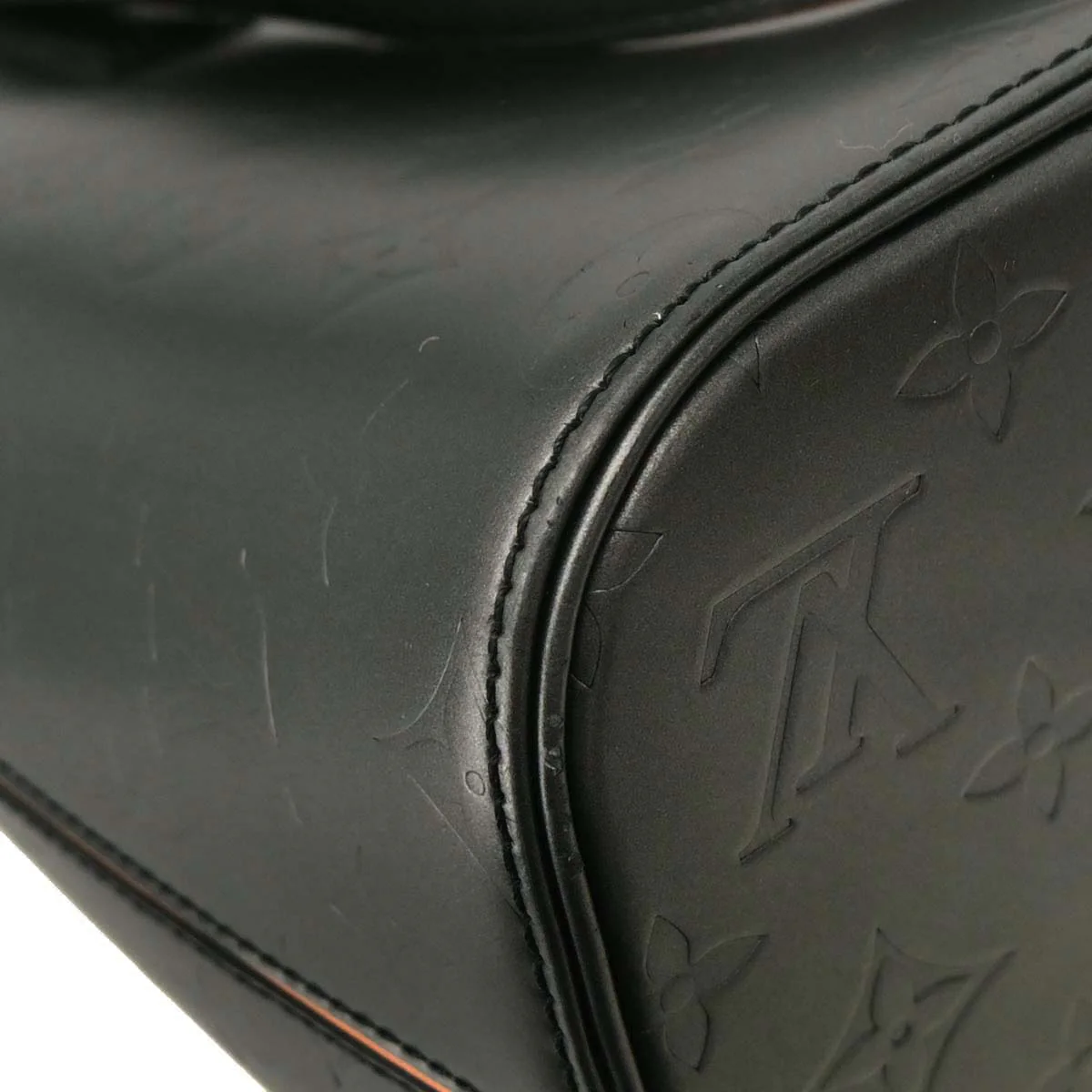 Louis Vuitton 2003 Black Monogram Mat Stockton Tote Handbag M55112 - Image 5