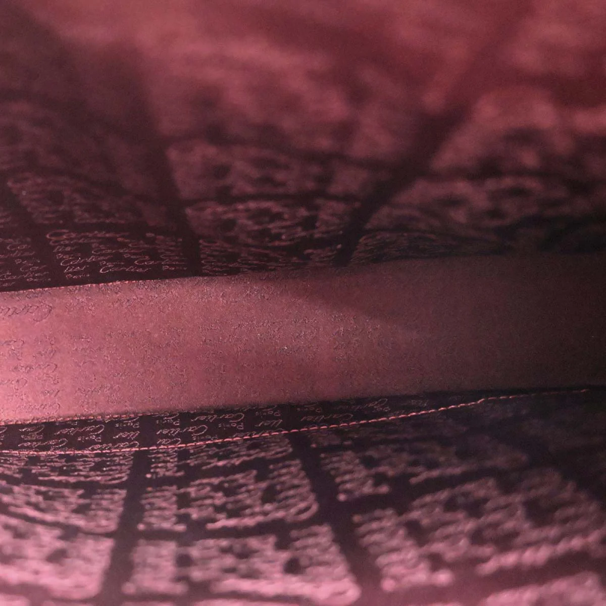 Cartier Bordeaux Patent Leather Happy Birthday Shoulder Bag - Image 7